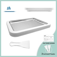 Compact Home Use Ice Cream Machine Stainless Steel Fried Ice Tray Frozen Yogurt Electric Maker