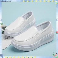 Tiptop Kasut Jururawat Putih Nurse Slip Buckle Flat Shoes Nurse White Shoes  kasut platform
