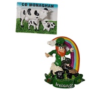 **Ready to Ship | 2025 New Ireland Leprechaun Fridge Magnet, County Monaghan Souvenir, Lucky Synthet