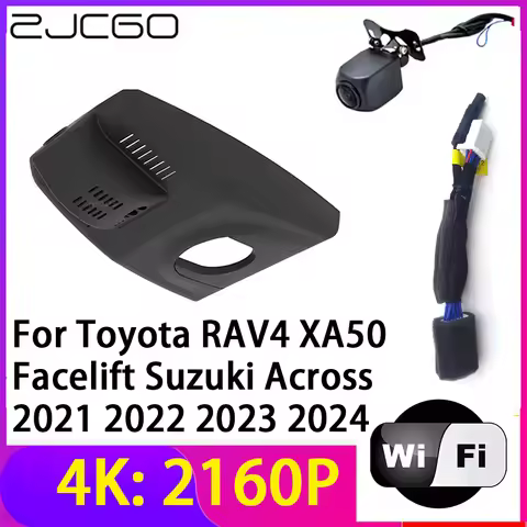ZJCGO 4K 2160P Dash Cam Car DVR Camera 2 Lens Recorder Wifi Night Vision for Toyota RAV4 XA50 Faceli