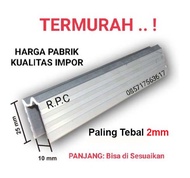 List U Alumunium List M "TEBAL" Alumunium list Alumunium U list Hard case 1meter