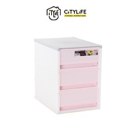 Citylife 7.5L Frost Mini 3 Tier Cabinet (Medium) - Pink - G5069 - Citylong
