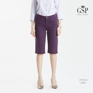 GSP Jeans Young Color Jeans กางเกงยีนส์ขาสั้น สีม่วงเข้ม กางเกง กางเกงขาสั้น ผญ กางเกงขาสั้น (PYT7WI