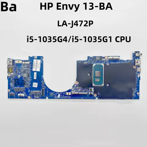For HP Envy 13-BA LA-J472P Laptop Motherboard With i5-1035G1/i5-1035G4 CPU 100% Tested Fully Work
