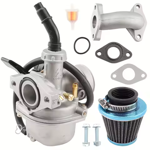 PZ19 Carburetor 19mm Carb with Air Filter, Motorcycle Carburetor Set For Chinese TaoTao Baja 50cc 70