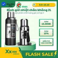 Thermos bottle, vacuum insulated, 2l capacity, 316 stainless steel