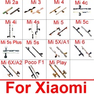 On Off Power Button & Volume Side Key Flex Cable For Xiaomi Pocophone F1 Mi 6 6X 5s Plus 5X 5C 5 4S 