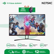 TITAN ARMY N27SKC Monitor 27 Inch HVA FHD 240HZ 1920×1080 Monitor For PC
