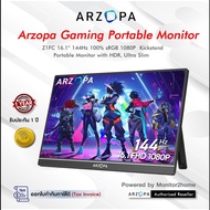 ARZOPA Z1FC 16.1'' 144Hz Portable Gaming Monitor, 100% sRGB 1080P FHD Kickstand Portable Monitor wi