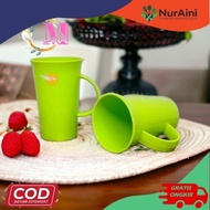 HIJAU (SG) golden sunkist green plastic mug 7023