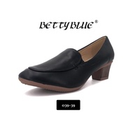 Betty Blue Ladies Black Court Shoes 039-39
