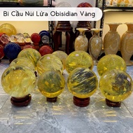 Natural Obisidian Volcanic Stone Ball 6kg - 15kg