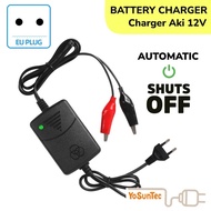 12V Automatic Battery Charger Automatic Off Smart Adapter Portable Battery Charger for Car Motorcycl