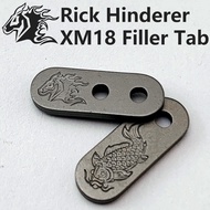 Sisipan Pengisi Klip Belakang Rick Hinderer XM18/XM24 Aloi Titanium XM-18 Sisipan Pengisi Klip Belak