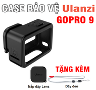 Ốp bảo vệ gopro 9 bằng silicon tặng kèm dây deo