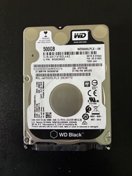 WD Black 500GB 2.5“ SATA 筆記本硬碟 WD5000LPLX 99新，WD黑盤，7200轉 CMR傳統磁記錄，非疊瓦盤