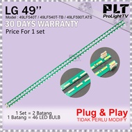 49LF590T.ATS  49LF540T  49LF540T-TB LG 49 inch LED TV Backlight  Lampu TV 49LF540  49LF590 1set = 2 