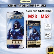 Samsung M23 / M52 5G premium full screen tempered glass bibi phone screen protector