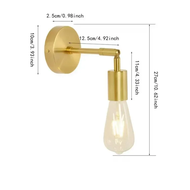 【Spot Eress】 Room Decor American Double-headed Led Edison Simple Iron Lamps Bedroom Living Room Bath