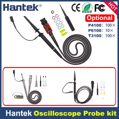 P4100 T3100 P6100 Oscilloscope Probe kit 100:1 High Voltage Withstand 2KV 100MHz for Oscilloscope Ha