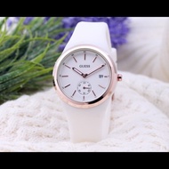 Dijual jam tangan GUESS WANITA NEW MODEL AC RUBBER - Putih Diskon