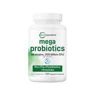 Micro-Ingredients Super Probiotics 2 billion CFU, 120 Capsules Vegetarian Capsules 201D