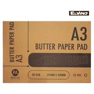 PERFECT ART Butter Paper Pad A2 / A3 25's for sketching tracing preliminary drawing