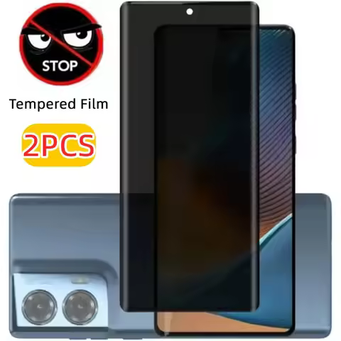 2Pack Anti-Peep Tempered Glass for Motorola Edge 60 Fusion 50/40 Pro 50/40/30 Neo Edge (2024) 20 Lit