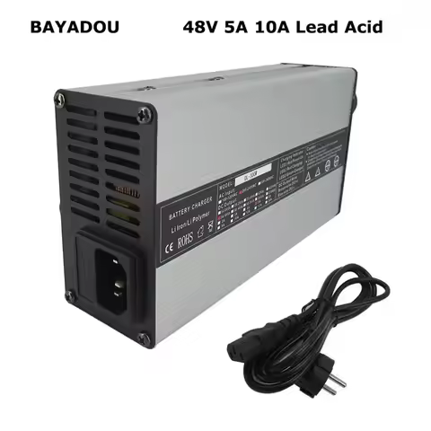 48V 5A 10A 3A Lead Acid Battery Charger 57.6V 48 Volt 50AH 100AH Lead-acid Forklift RV Golf Cart Fas