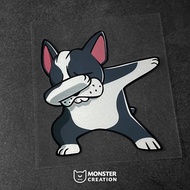 Monster Car Sticker Cartoon Dog Hip Hop Gesture Car Sticker Funny Fun Reflective Sticker Motorcycle 