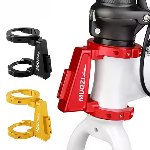 For Birdy Dahon 412 SP8 Folding Bicycle Front Bag Carrier Mount Adapter Adjustable Clamp Ring Bike F