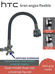 Kran angsa flexble Cuci Piring HTC Leher Fleksibel Keran Dapur Kran Flexible Leher Angsa 2 Mode WW