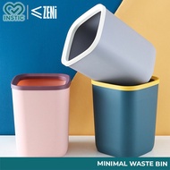 ZENi Minimalist Waste Bin | 12 Litre Polypropylene Dustbin With Free Plastic Garbage Bags For Modern