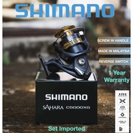 Shimano Sahara 2022 100% Original Imported Mesin Pancing Air Masin Spinning Reel  500/1000/2000/2500