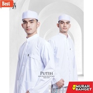 PUTIH Long sleeve muslim shirt - KOKO HAIBAH KAZIMI - WHITE | Koko HABAIB AMMU MODEL | Taqwa clothes