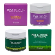 ESHUMI Snail Essential Peptide Ampoile/Pine Soothing Cica Toner Pad (70 Sheet)