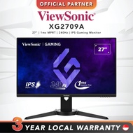 Viewsonic XG2709A | 27" | 1ms MPRT | 240Hz | IPS Gaming Monitor