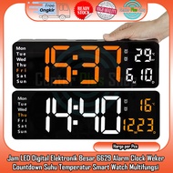 Minimalist LED Clock Timer Display Digital Modern Smart Watch Large Table Nightstand Drawer 6629 Mul