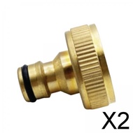 [Shiwaki] 2x Fitting Adapter Pressure Washers Part 1inch Hose Fittings Quick Connector Replacement Quickly Connect Faucet Brass Connector