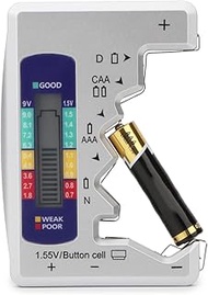 Rongon Battery Tester, Digital Universal Battery Checker, Multi Purpose Small Battery Testers for AA