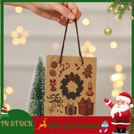Christmas Gift Bag Small Santa Claus Tote Bag Gift Bag Exquisite Kraft Paper Children Gift Bag ☛DreamH