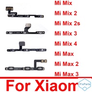 Power&amp;Volume Button Flex Cable For Xiaomi Mi Mix 2 2s 3 4 Mix3 Mix4 Max 2 3 Power Volume Side Key Switch Flex Ribbon Spare Parts