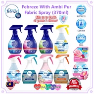 【NEW】FEBREZE 2 IN 1 FABRIC & SURFACE ANTIBACTERIAL REFRESHER SPRAY 370ML [ FEBREZE SPRAY ]  / REFILL