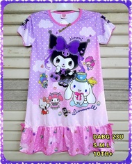 Baju dress jumbo anak perempuan FROZEN, KITTY, KUROMI, PRINCESS, UNICORN// daster anak perempuan //b