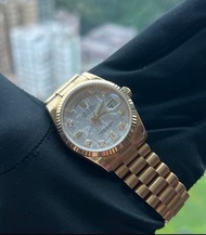 ROLEX DAY-DATE 118238a 118238 隕石面石字 2011年 二手全套