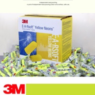 50 Pairs - 3M 312-1250 Ear Plugs Yellow Neon Soft Foam