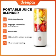 dreepor Juice Blender Portable 400ML Electric Fruit Juicer Cup Original Fruit Blender