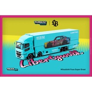 MITSUBISHI FUSO SUPER GREAT LB-TRUCKS LBS KUMA TARMAC WORKS 1/64 DIECAT MODEL