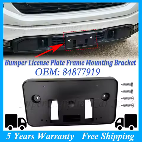84877919 New Car Front Bumper License Plate Frame Mounting Bracket For GMC Sierra Denali 1500 2022 2