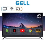 Gell Smart TV 50 Inch Led 43 Inch Android Smart TV Flat Screen Multiport Television